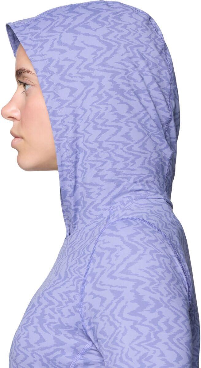 imageMountain Hardwear Womens Crater Lake Long Sleeve Hoody for Hiking Camping Backpacking and Casual WearAvid Peaks Print