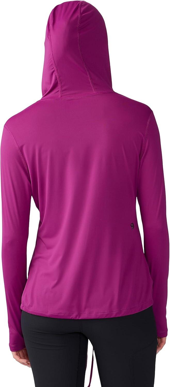 imageMountain Hardwear Womens Crater Lake Long Sleeve Hoody for Hiking Camping Backpacking and Casual WearBerry Glow