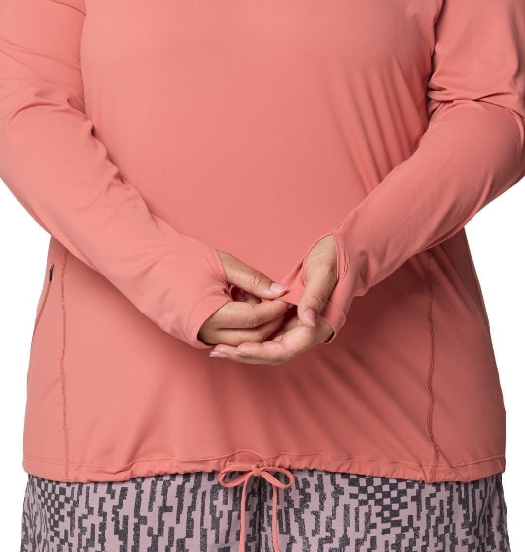 imageMountain Hardwear Womens Crater Lake Long Sleeve Hoody for Hiking Camping Backpacking and Casual WearFleurs