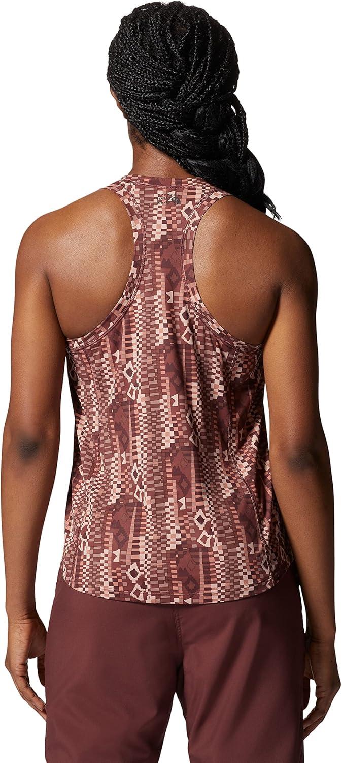 imageMountain Hardwear Womens Crater Lake TankWashed Raisin Geo Print
