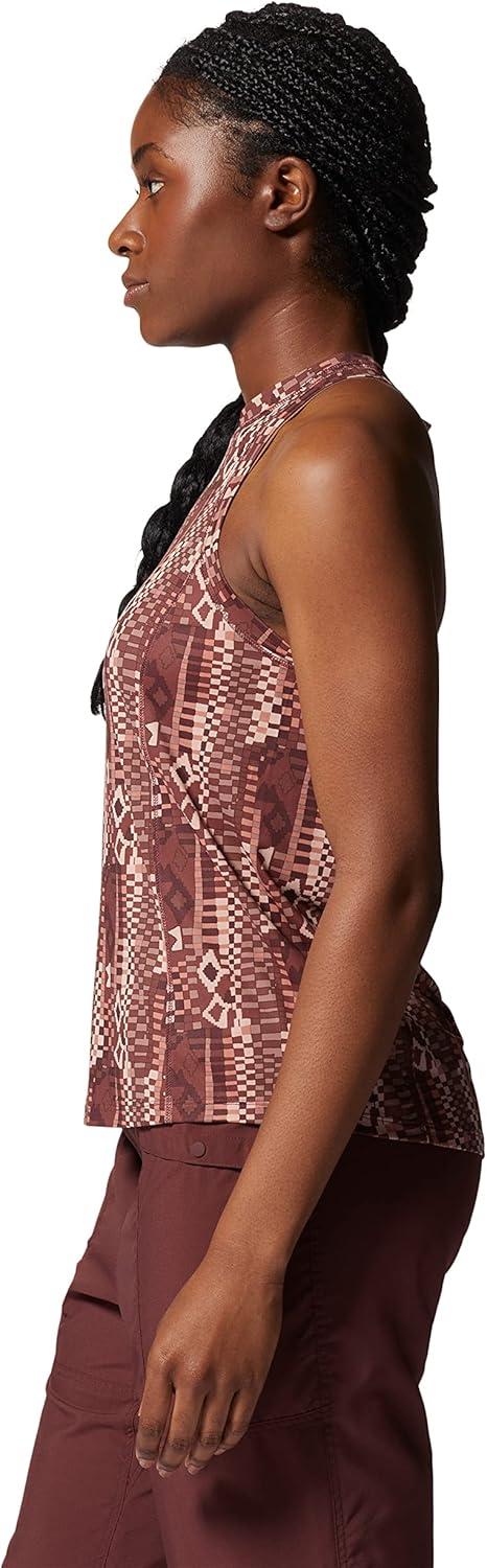 imageMountain Hardwear Womens Crater Lake TankWashed Raisin Geo Print