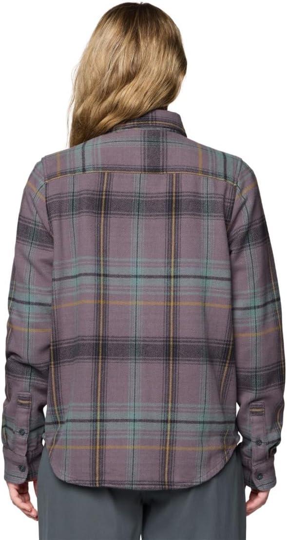 imageMountain Hardwear Womens Plusher Long Sleeve ShirtShirtPurple Dusk Wyoming Plaid