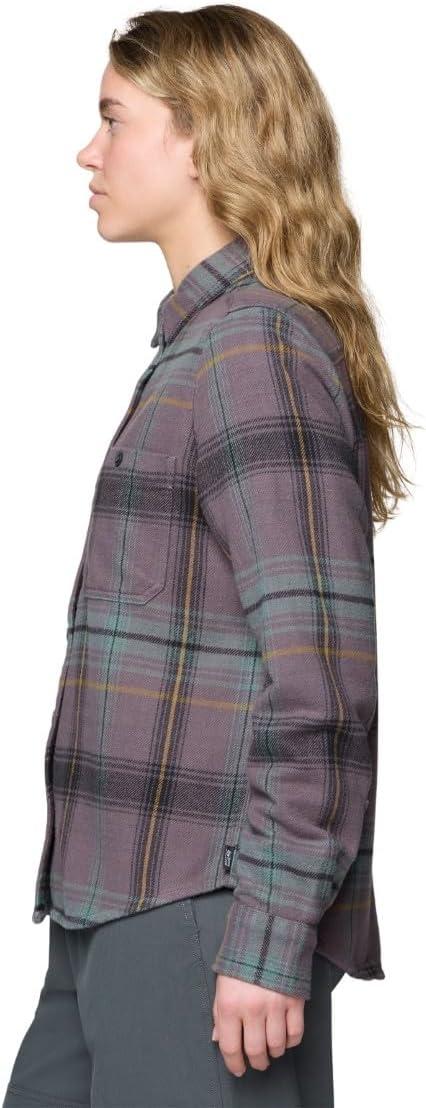 imageMountain Hardwear Womens Plusher Long Sleeve ShirtShirtPurple Dusk Wyoming Plaid