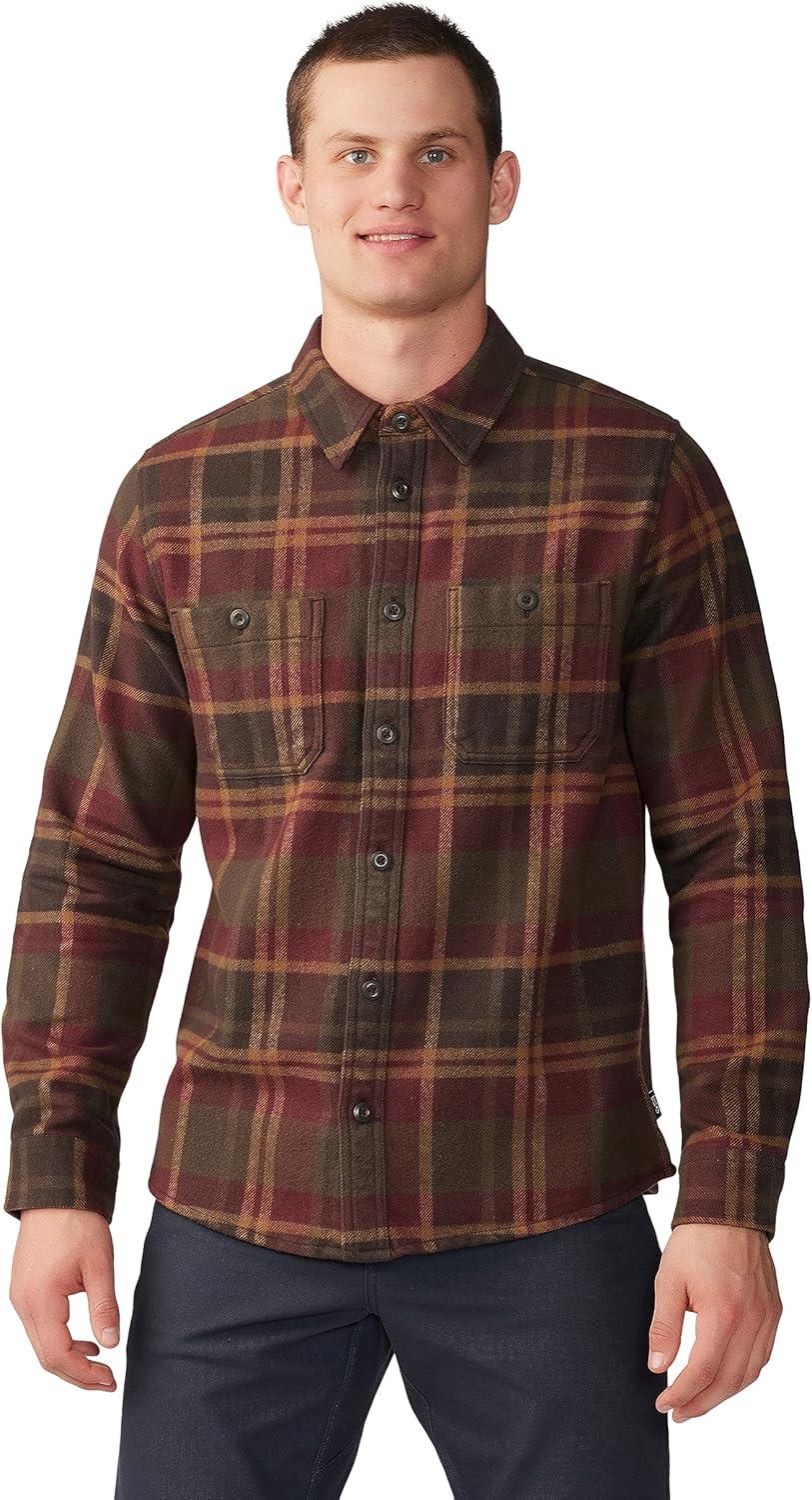 imageMountain Hardwear Womens Plusher Long Sleeve ShirtShirtWashed Raisin Amsterdam Plaid