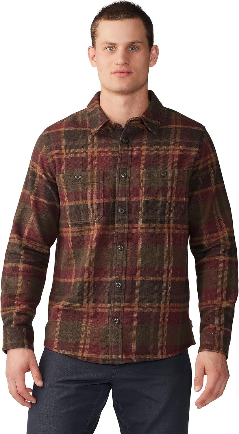 imageMountain Hardwear Womens Plusher Long Sleeve ShirtShirtWashed Raisin Amsterdam Plaid