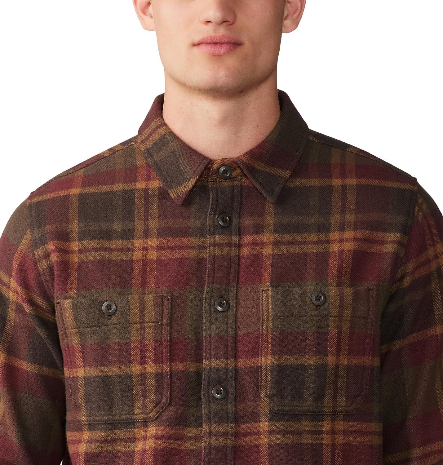 imageMountain Hardwear Womens Plusher Long Sleeve ShirtShirtWashed Raisin Amsterdam Plaid