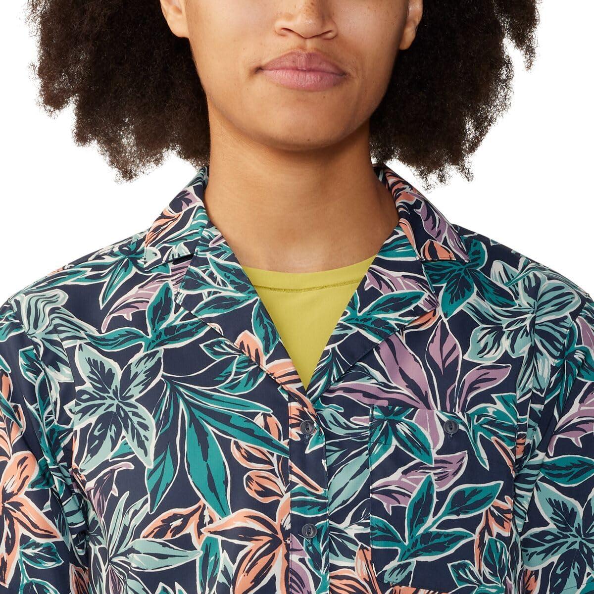 imageMountain Hardwear Womens Trail Sender Short SleeveDark Zinc Floral Print