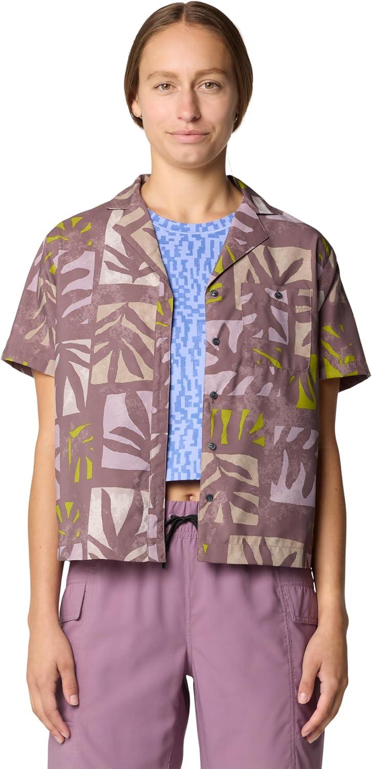 imageMountain Hardwear Womens Trail Sender Short SleeveWarm Ash Meadows Print