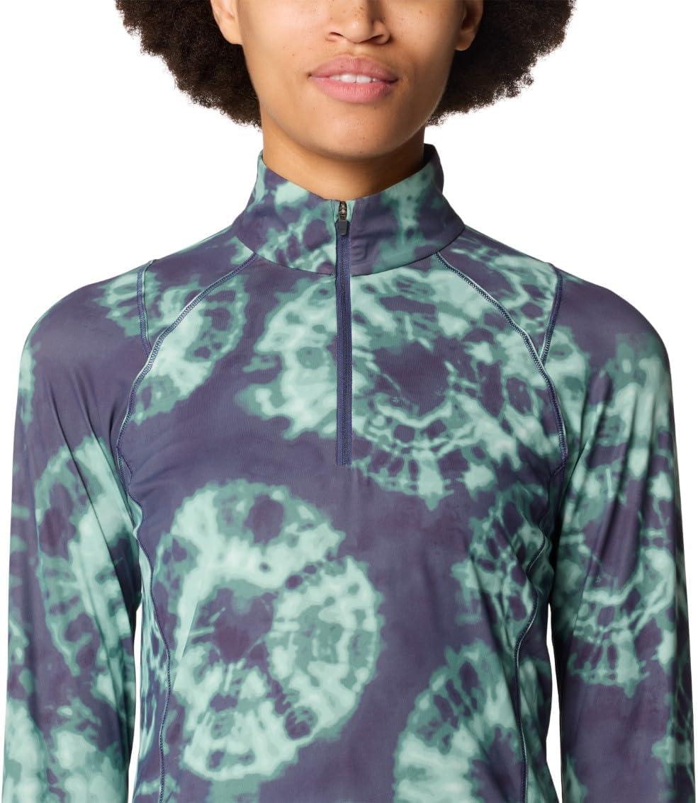 imageMountain Hardwear womens Crater Lake 12 ZipLapis Dusk Spore Dye Print
