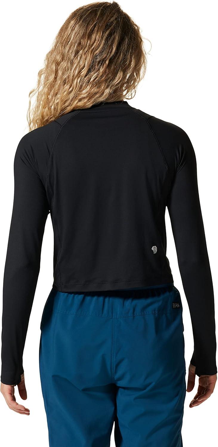 imageMountain Hardwear womens Crater Lake Long Sleeve CropBlack