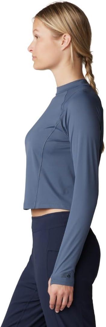 imageMountain Hardwear womens Crater Lake Long Sleeve CropBlue Slate