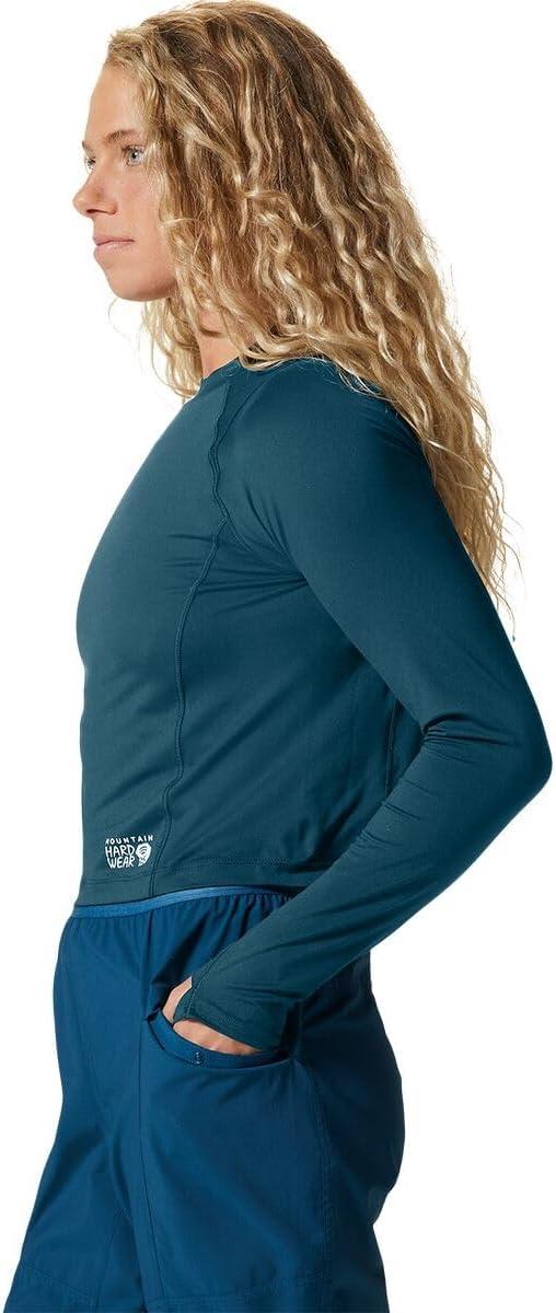 imageMountain Hardwear womens Crater Lake Long Sleeve CropDark Marsh