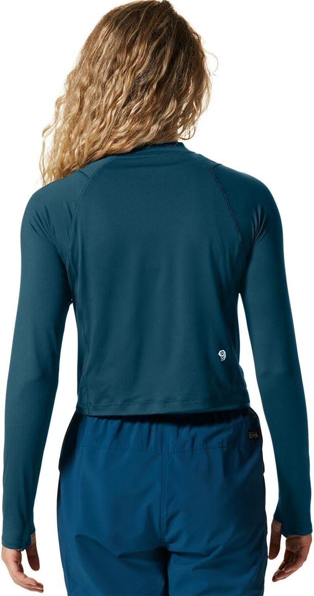 imageMountain Hardwear womens Crater Lake Long Sleeve CropDark Marsh