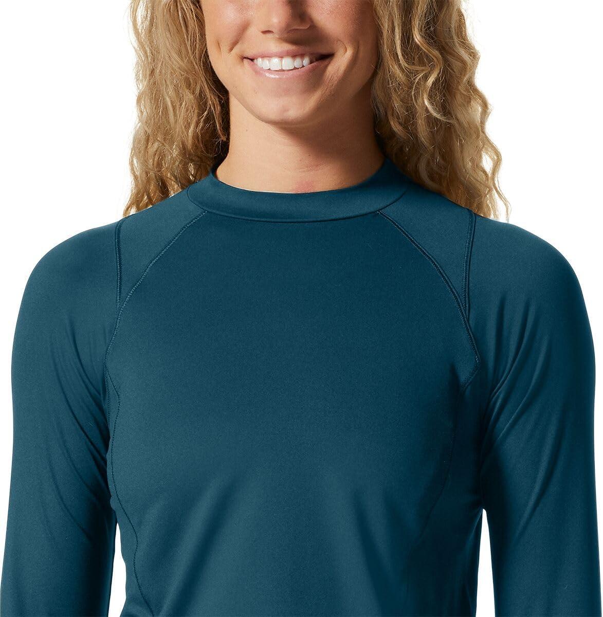 imageMountain Hardwear womens Crater Lake Long Sleeve CropDark Marsh