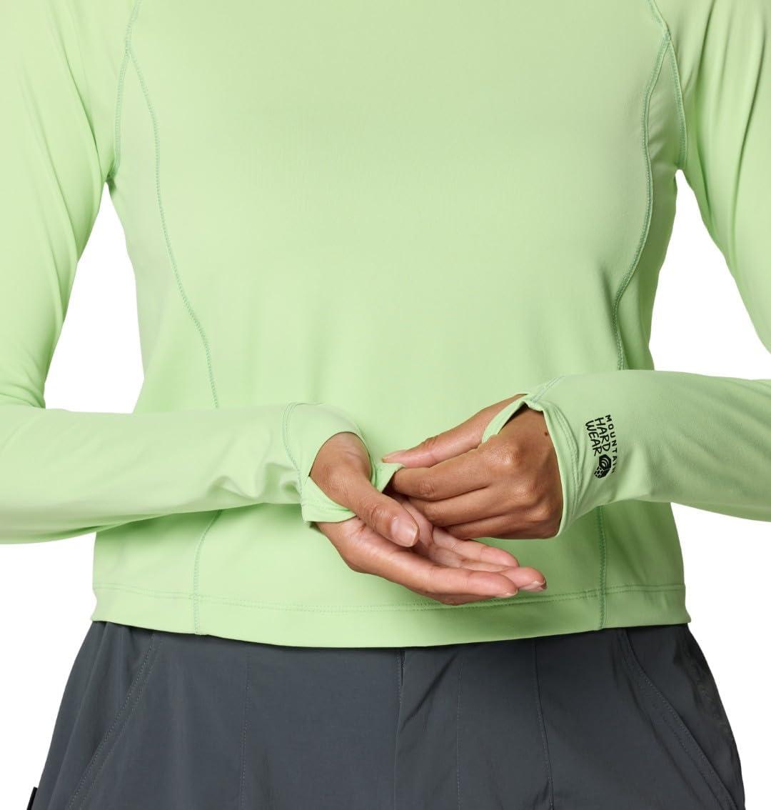 imageMountain Hardwear womens Crater Lake Long Sleeve CropFrozen in Lime