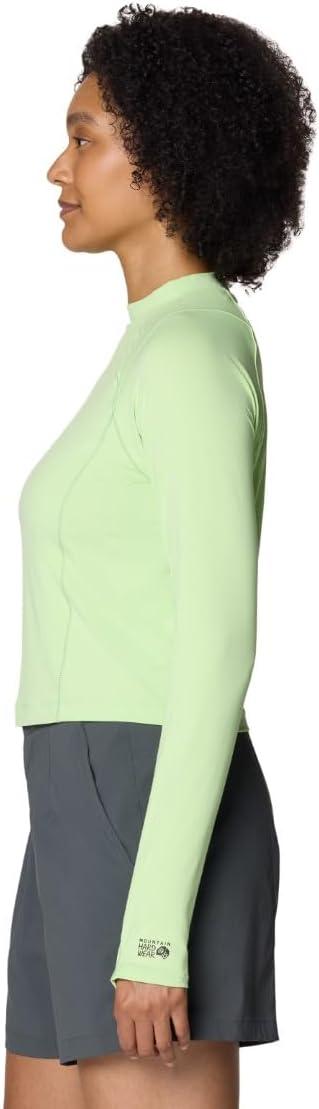 imageMountain Hardwear womens Crater Lake Long Sleeve CropFrozen in Lime