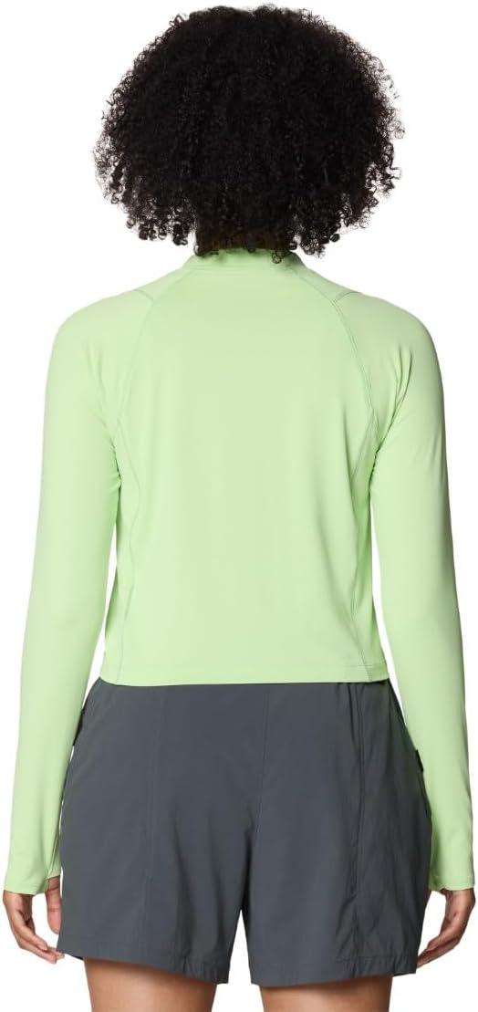 imageMountain Hardwear womens Crater Lake Long Sleeve CropFrozen in Lime