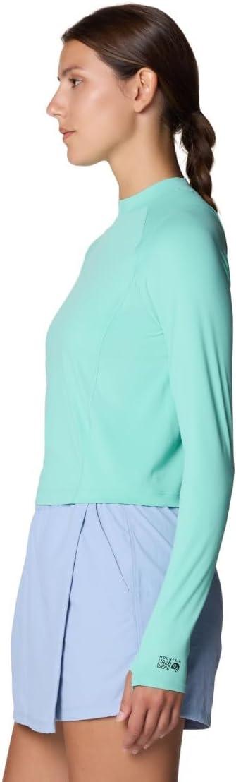 imageMountain Hardwear womens Crater Lake Long Sleeve CropIcy Teal
