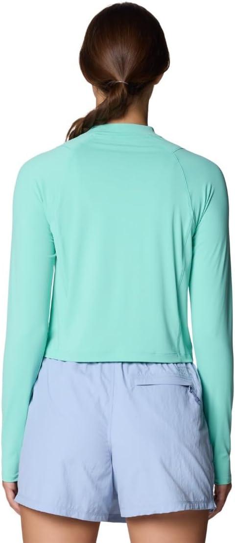 imageMountain Hardwear womens Crater Lake Long Sleeve CropIcy Teal