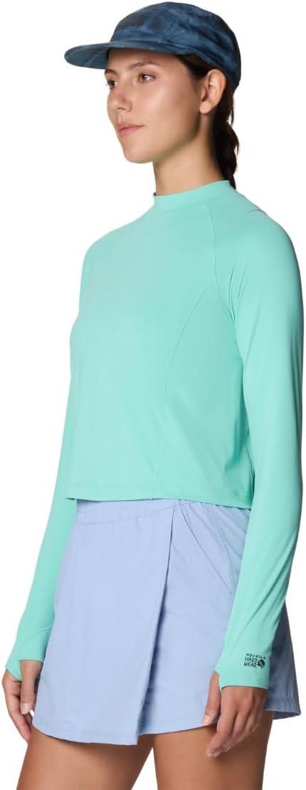 imageMountain Hardwear womens Crater Lake Long Sleeve CropIcy Teal