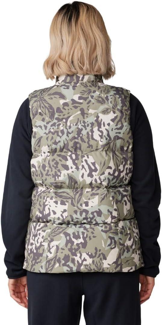 imageMountain Hardwear womens Nevadan Down VestMantis Green Forests Floor Print New 2024