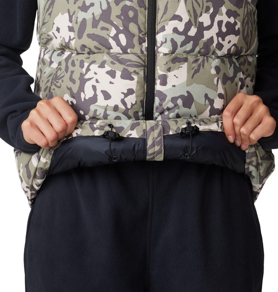 imageMountain Hardwear womens Nevadan Down VestMantis Green Forests Floor Print New 2024