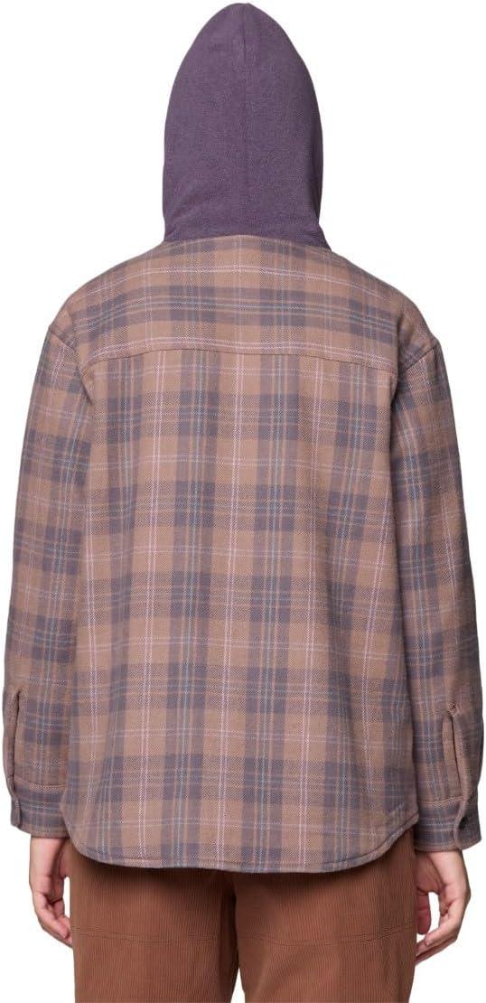 imageMountain Hardwear womens Plusher Microchill Lined ShacketWild Taupe Tartan Plaid