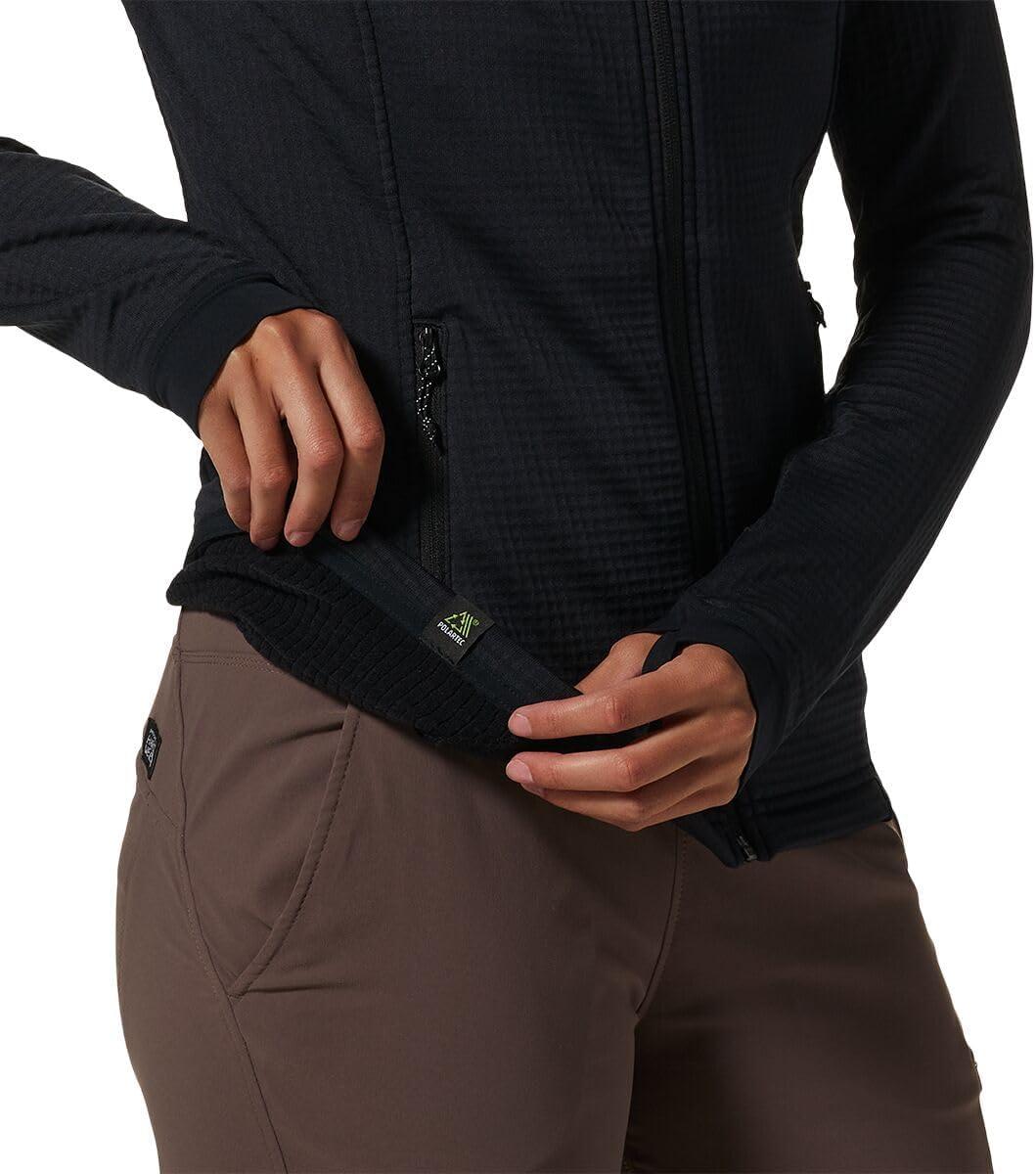 imageMountain Hardwear womens Polartec Power Grid Full Zip HoodyBlack