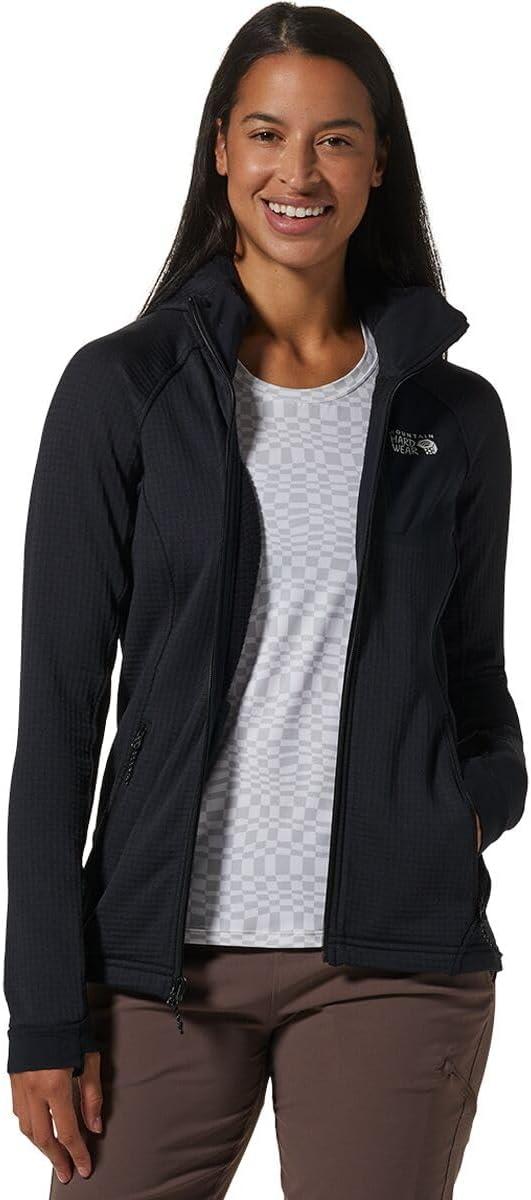 imageMountain Hardwear womens Polartec Power Grid Full Zip HoodyBlack