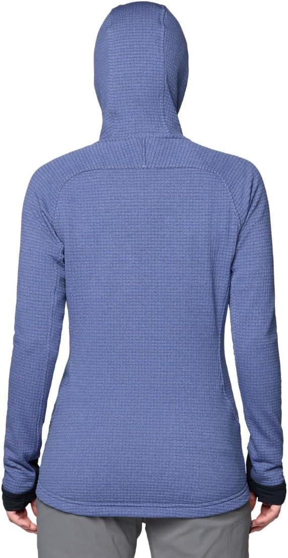 imageMountain Hardwear womens Polartec Power Grid Full Zip HoodyLapis Dusk Heather Black