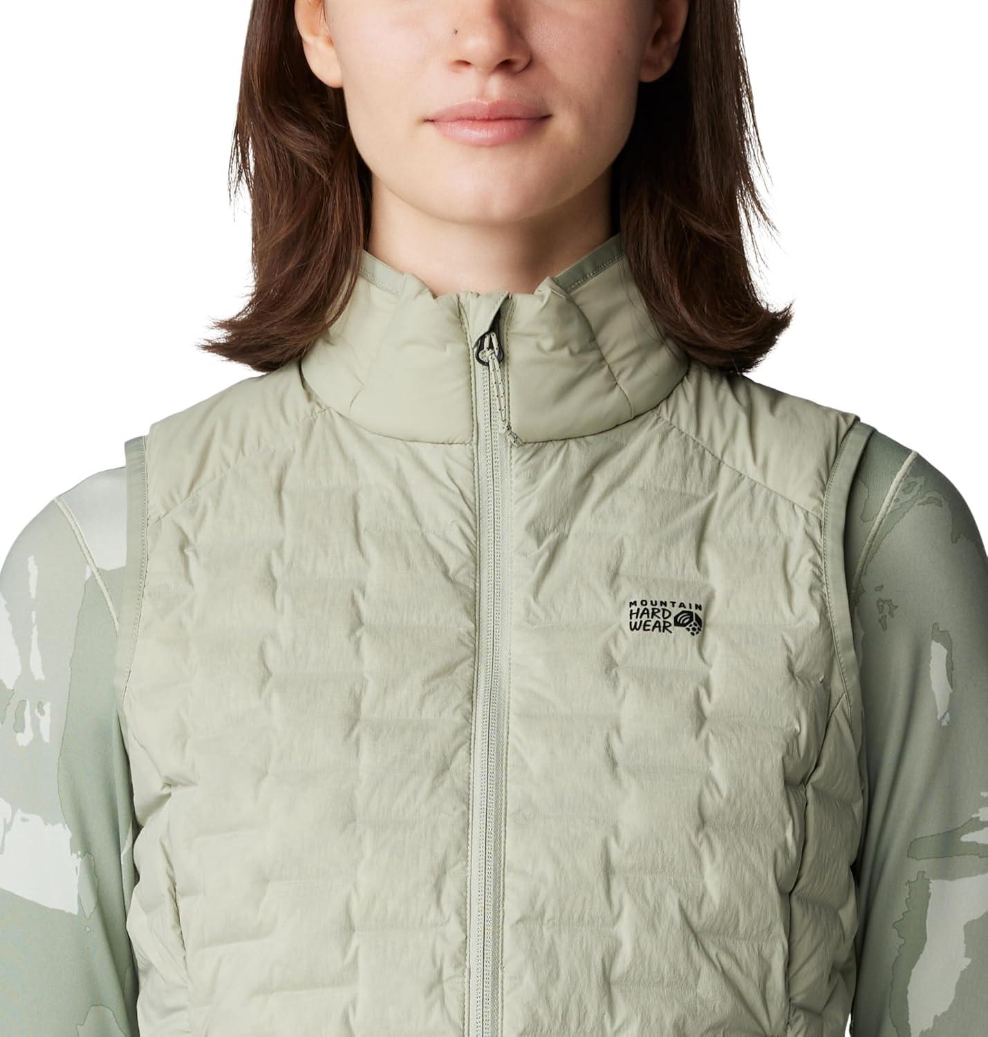 imageMountain Hardwear womens Stretchdown Light VestWhite Sage New 2024