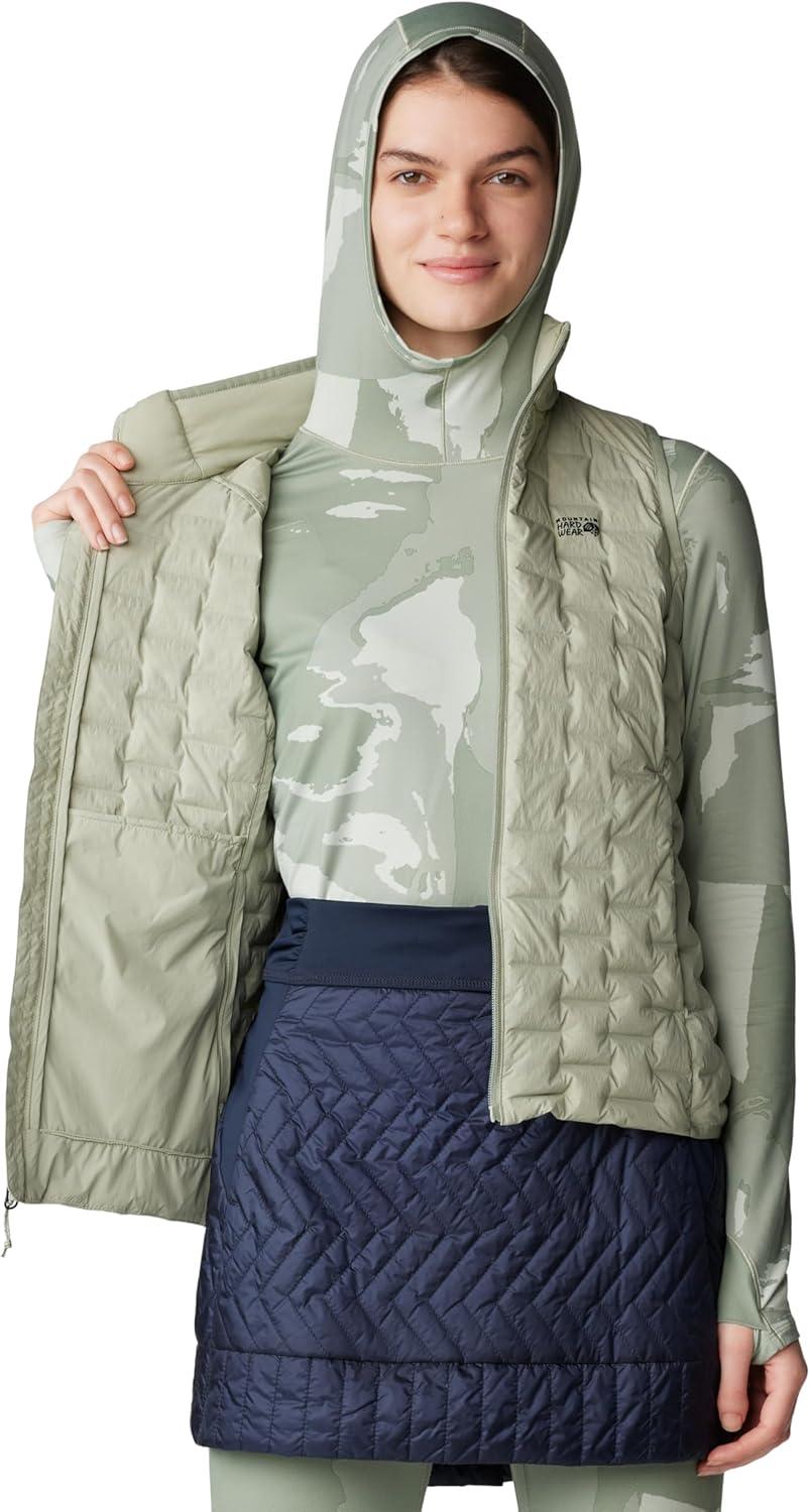 imageMountain Hardwear womens Stretchdown Light VestWhite Sage New 2024