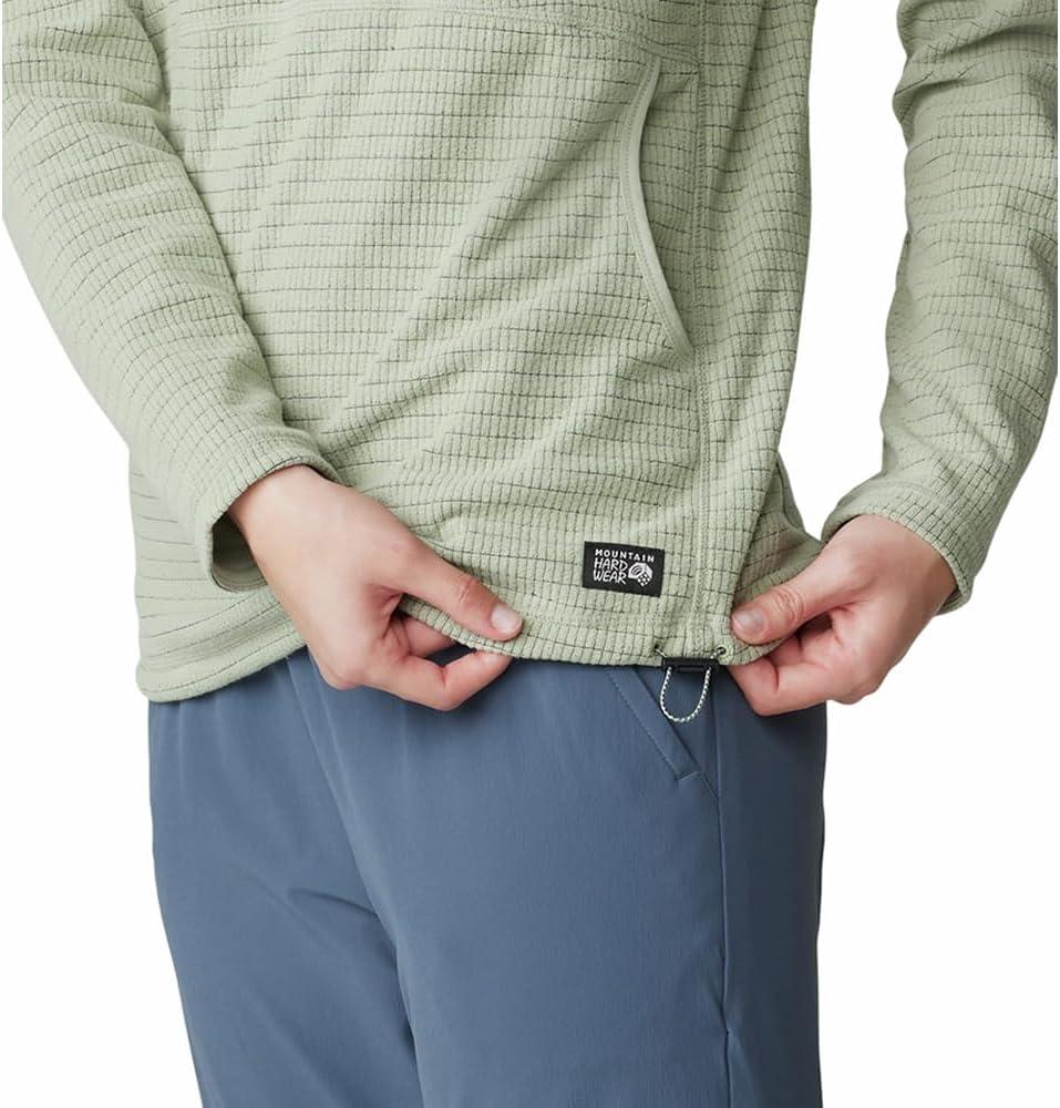 imageMountain Hardwear womens Summit Grid Tunic HoodyWhite Sage