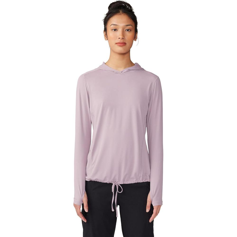 imageMountain Hardwear Womens Crater Lake Long Sleeve Hoody for Hiking Camping Backpacking and Casual WearDaze