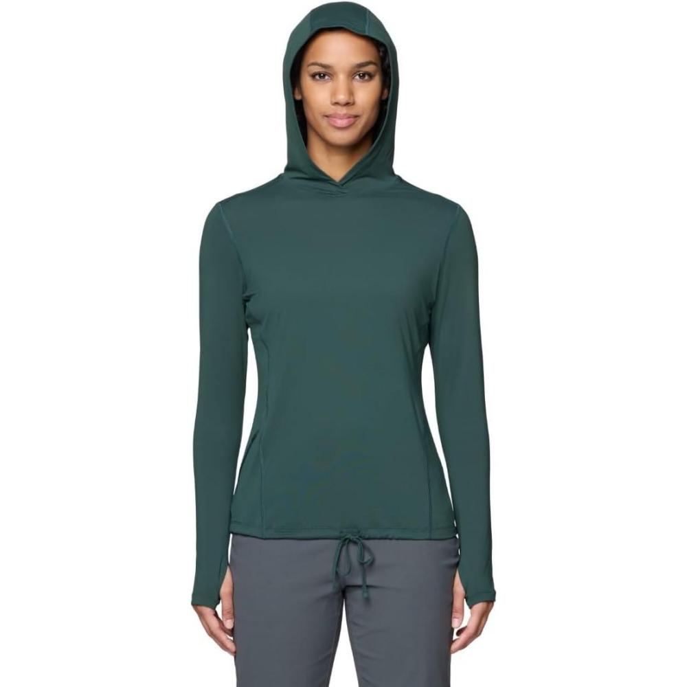 imageMountain Hardwear Womens Crater Lake Long Sleeve Hoody for Hiking Camping Backpacking and Casual WearVerve