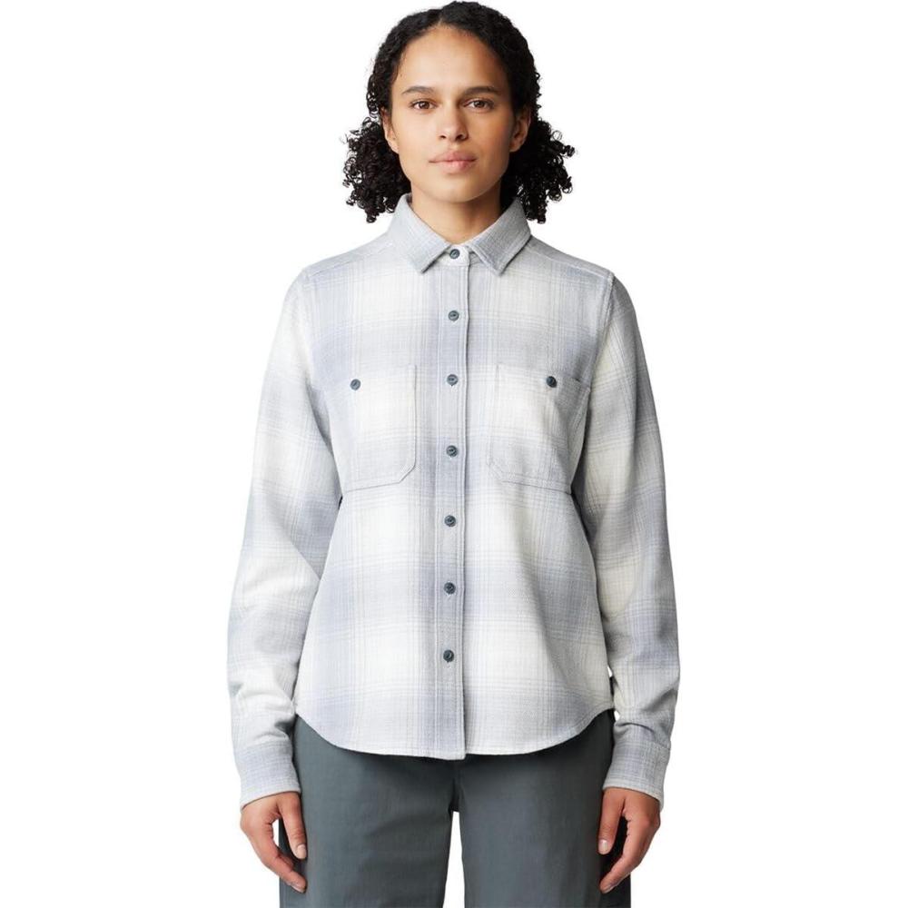imageMountain Hardwear Womens Plusher Long Sleeve ShirtShirtGlacial Ombre Buffalo Check