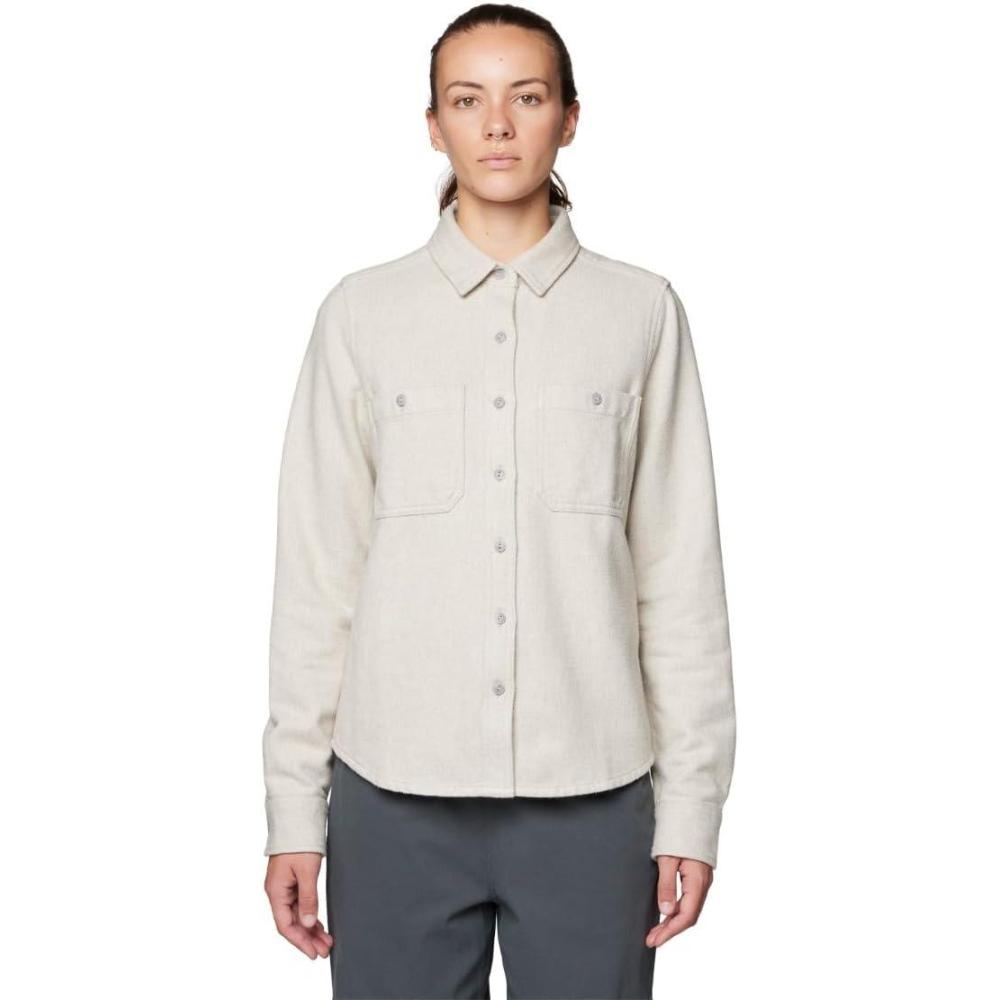imageMountain Hardwear Womens Plusher Long Sleeve ShirtShirtStone Heather