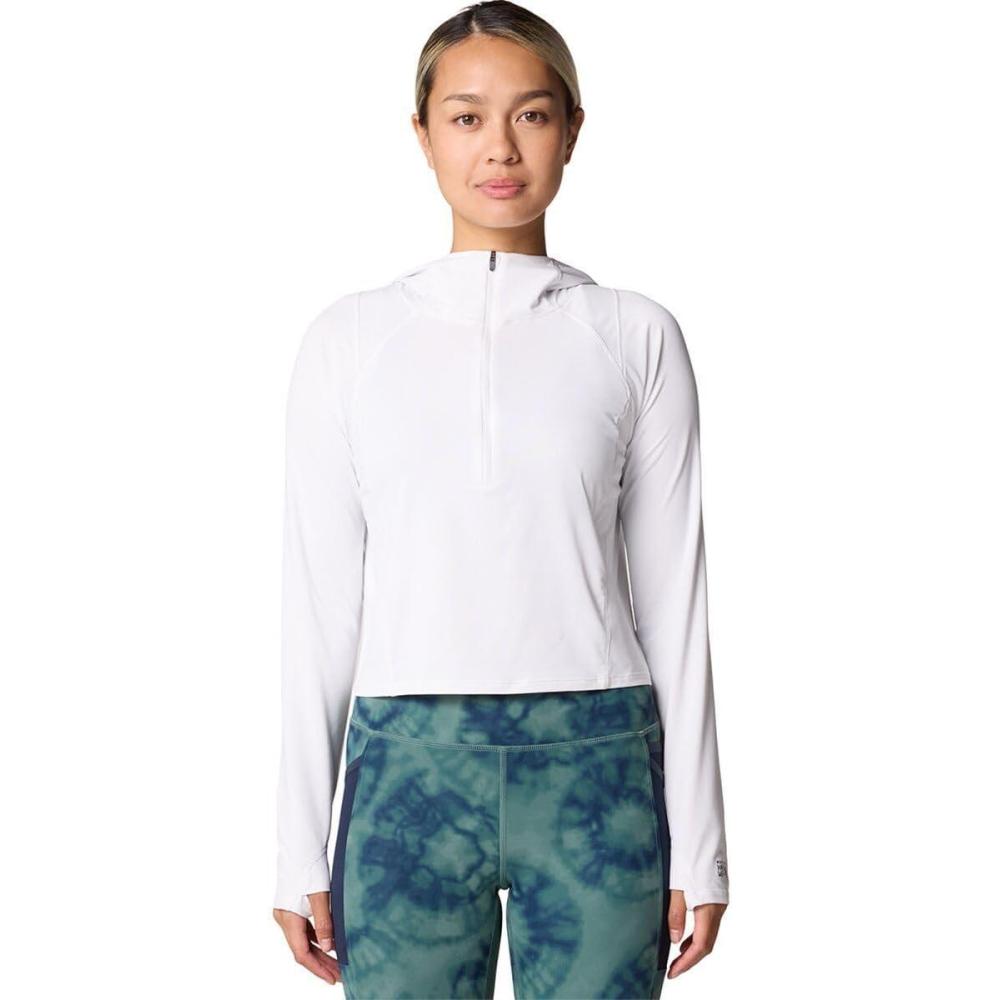 imageMountain Hardwear womens Crater Lake Crop ZipShirtFogbank