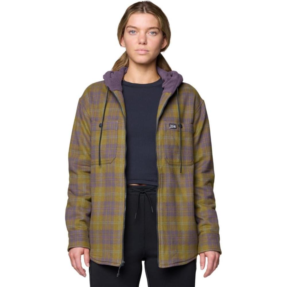 imageMountain Hardwear womens Plusher Microchill Lined ShacketLandslide Tartan Plaid