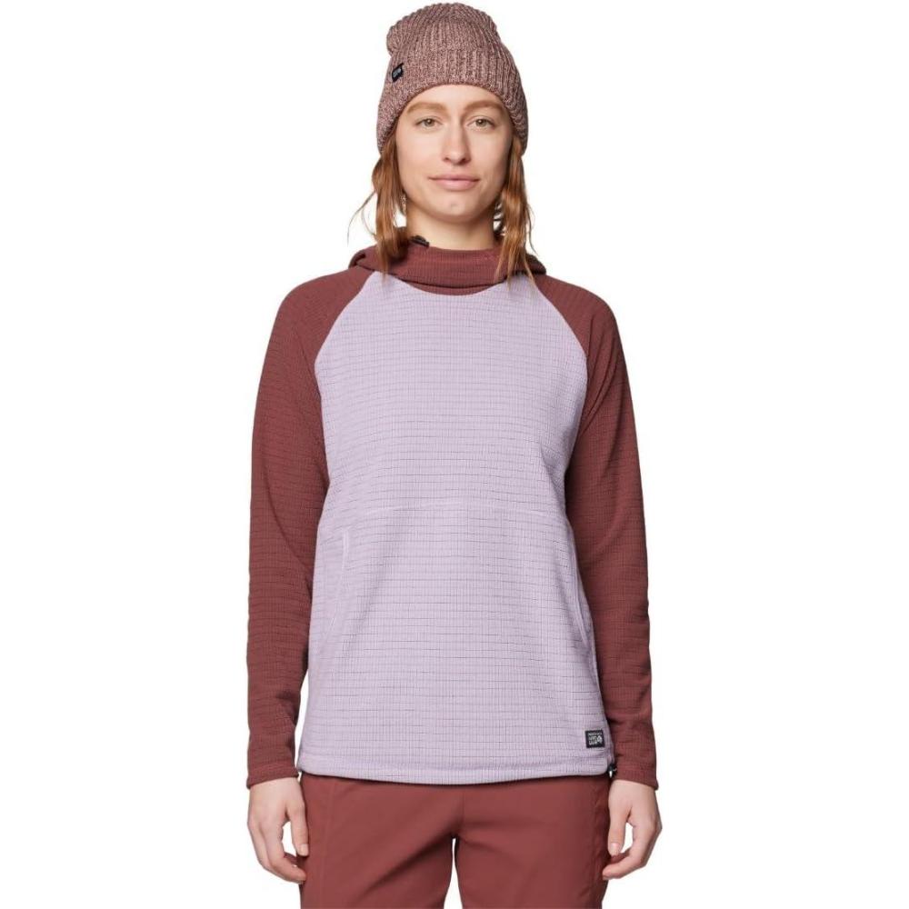 imageMountain Hardwear womens Summit Grid Tunic HoodyAtmospheric Bourbon Brown