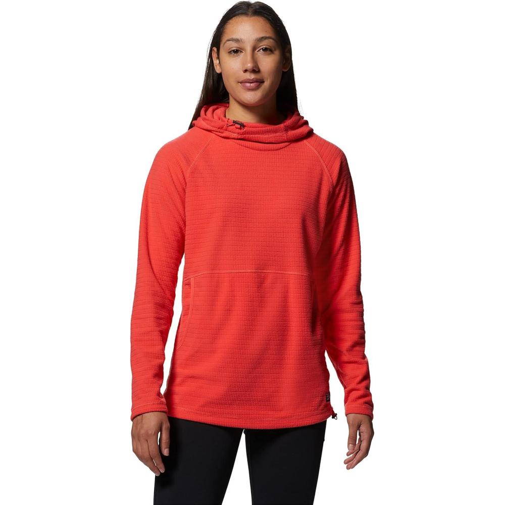 imageMountain Hardwear womens Summit Grid Tunic HoodySolar Pink