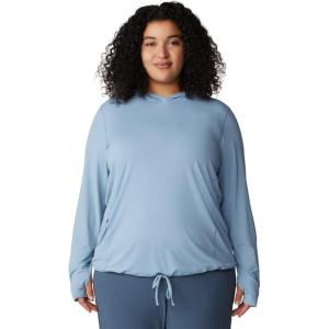 Mountain Hardwear Women’s Crater Lake Long Sleeve Hoody for Hiking, Camping, Backpacking, and Casual Wear(Element)