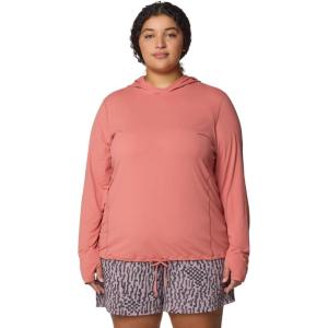 Mountain Hardwear Women’s Crater Lake Long Sleeve Hoody for Hiking, Camping, Backpacking, and Casual Wear(Fleurs)