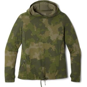 Mountain Hardwear Women’s Crater Lake Long Sleeve Hoody for Hiking, Camping, Backpacking, and Casual Wear(Palisades Geo Print)