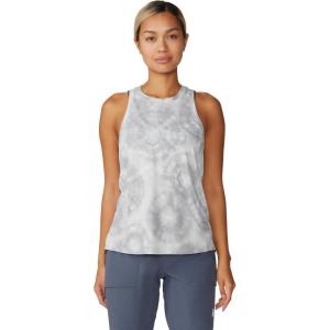 Mountain Hardwear Womens Crater Lake Tank(Grey Ice Spore Dye Print)