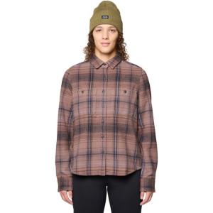Mountain Hardwear Womens Plusher Long Sleeve ShirtShirt(Wild Taupe Wyoming Plaid)