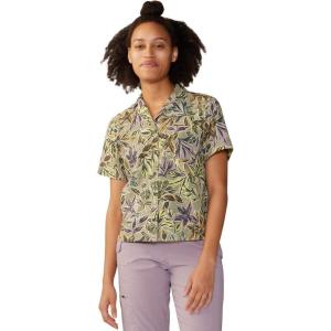 Mountain Hardwear Womens Trail Sender Short Sleeve(Mantis Green Floral Print)
