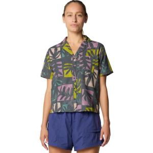 Mountain Hardwear Womens Trail Sender Short Sleeve(Volcanic Meadows Print)