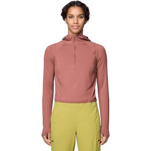 Mountain Hardwear womens Crater Lake Crop ZipShirt(Fleurs)