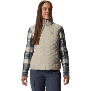 Mountain Hardwear womens Stretchdown Light Vest(Wild Oyster)